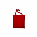 Bavlnená taška s dlhým uchom, farba červená (Red)