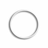 Drátěný kruh na lapač snů MEYCO 20 cm - bílý