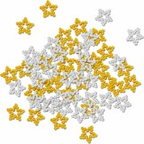 Dekorační hvězdičky perličkové (60 ks)