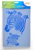 Plastová šablona 20 x 30 cm - Zebra 2