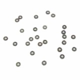 Mezikus kovový kroužek 4x4 mm (20 ks), platina