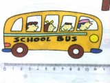 Bavlněná látka panel 50 x 80 cm - dětská autíčka a autobus