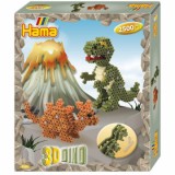 Zažehľovacie koráliky - Dino 3D