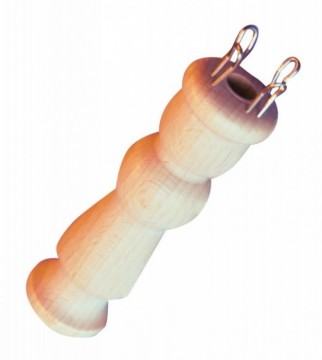 Drevená cievka na pletenie dutiniek - dutinkovač (4 háčiky)