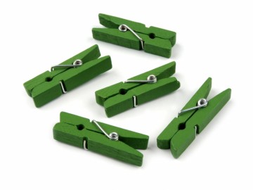 Dřevěné kolíčky zelené 3 cm