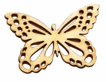 Dřevěný výřez motýl malý (1 ks), 5 x 3,5 cm