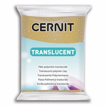 CERNIT translucent glitter zlatý 56 g (050)