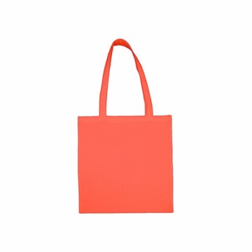 Bavlněná taška s dlouhým uchem, barva lososová