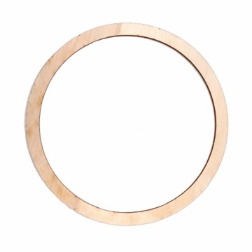 Dřevěný výřez kruh - základ pro lapač snů, průměr 12 cm