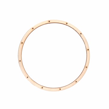 Dřevěný výřez kruh s otvory - základ pro lapač snů, průměr 16,5 cm