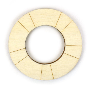 Dřevěný výřez Kruh (1 ks), 5,5 cm